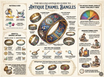 Antique Enamel Bangles Guide Infographic