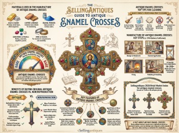 Antique Enamel Crosses Guide Infographic