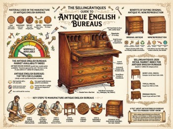 Antique English Bureaus Guide Infographic