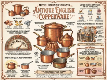 Antique English Copperware Guide Infographic
