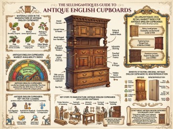 Antique English Cupboards Guide Infographic