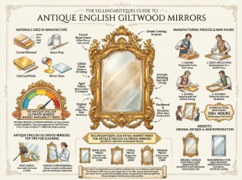 Antique English Giltwood Mirrors Guide Infographic