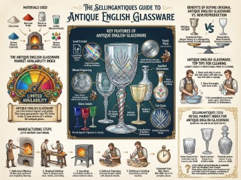 Antique English Glassware Guide Infographic