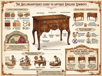 Antique English Lowboys Guide Infographic