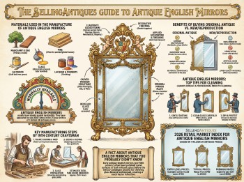 Antique English Mirrors Guide Infographic