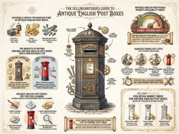 Antique English Post Boxes Guide Infographic