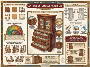 Antique Entomology Cabinets Guide Infographic