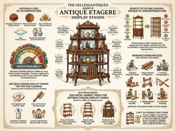 Antique Etagere Display Stands Guide Infographic
