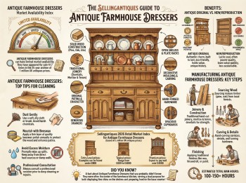 Antique Farmhouse Dressers Guide Infographic