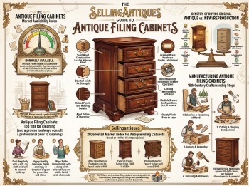 Antique Filing Cabinets Guide Infographic