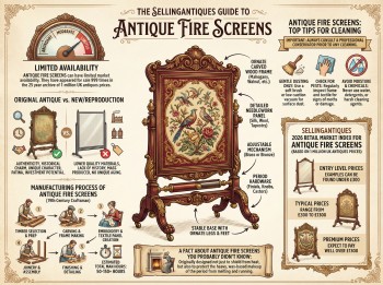 Antique Fire Screens Guide Infographic