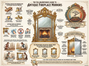 Antique Fireplace Mirrors Guide Infographic