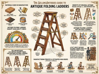 Antique Folding Ladders Guide Infographic