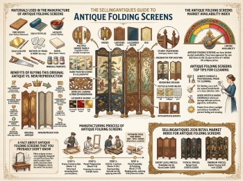 Antique Folding Screens Guide Infographic