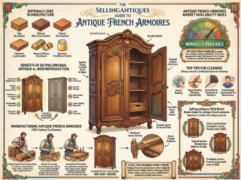 Antique French Armoires Guide Infographic
