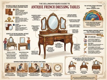 Antique French Dressing Tables Guide Infographic