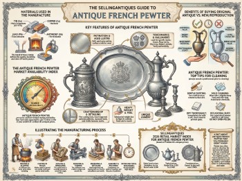 Antique French Pewter Guide Infographic
