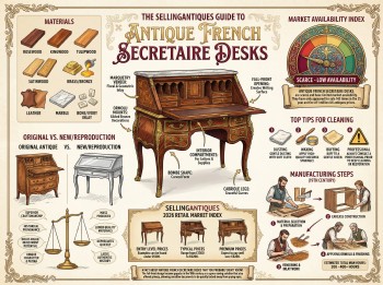 Antique French Secretaire Desks Guide Infographic