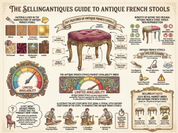 Antique French Stools Guide Infographic