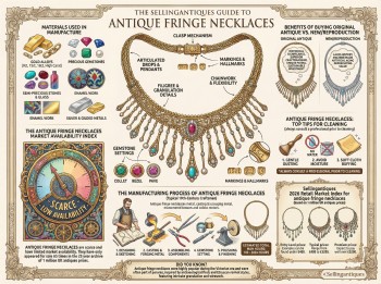 Antique Fringe Necklaces Guide Infographic