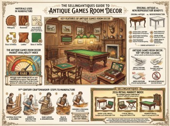 Antique Games Room Decor Guide Infographic