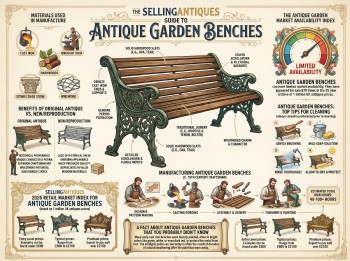 Antique Garden Benches Guide Infographic