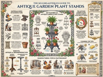 Antique Garden Plant Stands Guide Infographic