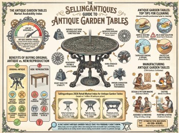 Antique Garden Tables Guide Infographic