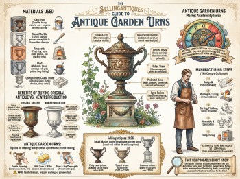 Antique Garden Urns Guide Infographic