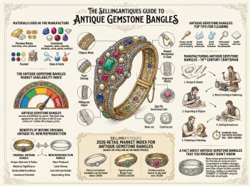 Antique Gemstone Bangles Guide Infographic