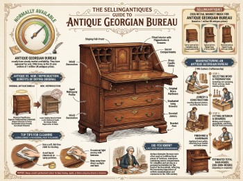 Antique Georgian Bureau Guide Infographic