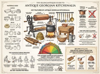 Antique Georgian Kitchenalia Guide Infographic