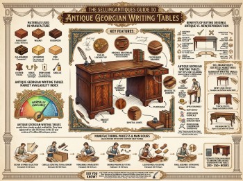 Antique Georgian Writing Tables Guide Infographic