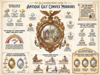 Antique Gilt Convex Mirrors Guide Infographic