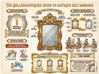 Antique Gilt Mirrors Guide Infographic