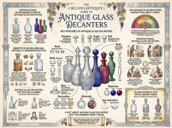Antique Glass Decanters Guide Infographic
