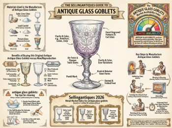 Antique Glass Goblets Guide Infographic