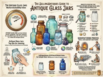 Antique Glass Jars Guide Infographic