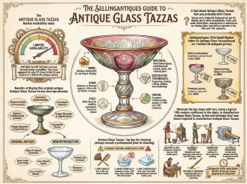 Antique Glass Tazzas Guide Infographic