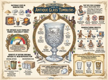 Antique Glass Tumblers Guide Infographic