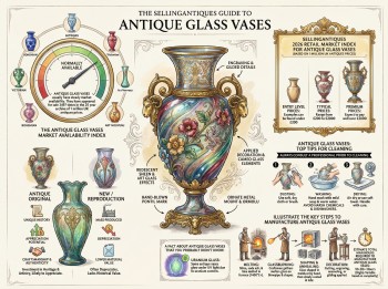 Antique Glass Vases Guide Infographic
