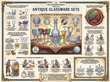 Antique Glassware Sets Guide Infographic