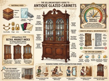 Antique Glazed Cabinets Guide Infographic