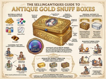 Antique Gold Snuff Boxes Guide Infographic