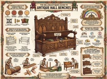 Antique Hall Benches Guide Infographic