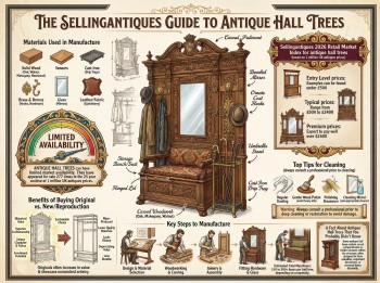 Antique Hall Trees Guide Infographic
