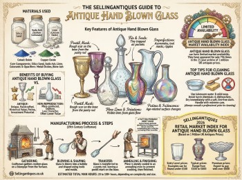 Antique Hand Blown Glass Guide Infographic