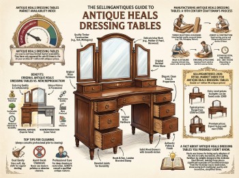 Antique Heals Dressing Tables Guide Infographic