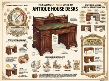 Antique House Desks Guide Infographic