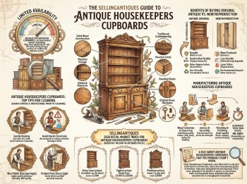 Antique Housekeepers Cupboards Guide Infographic